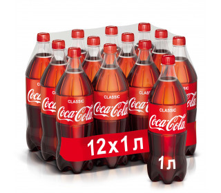 Coca-cola / Кока-Кола 1,0л, пэт, 12 шт в уп - Аквамир Юг