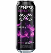 Ягуар энергетик ж/б, Генезис Фиолетовая Звезда Буст, 0,25 л 12 шт в упаковке