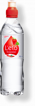 Напиток безалкогольный ТЗ «Leto» со вкусом «Клубника — Мята», без газа, 0.5 литра, спорт, 12 шт в уп.